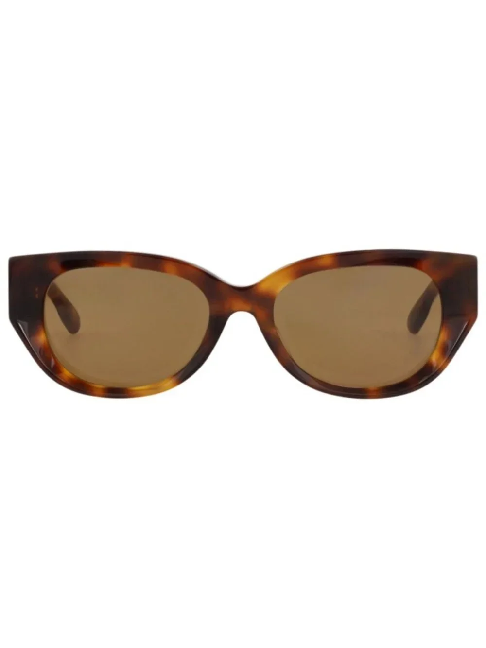 New Gucci Women's Sunglasses Cat Eye Recycled Acetate Frame Havana Havana Brown